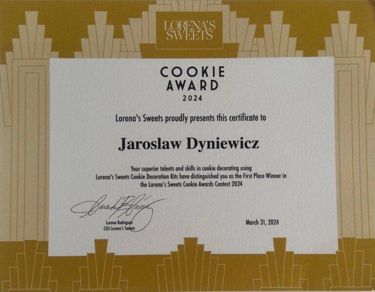 Tytuł: Moja przygoda z ciasteczkami: Jak zdobyłem 1 miejsce na świecie w konkursie organizowanym przez Lorena’s Sweets