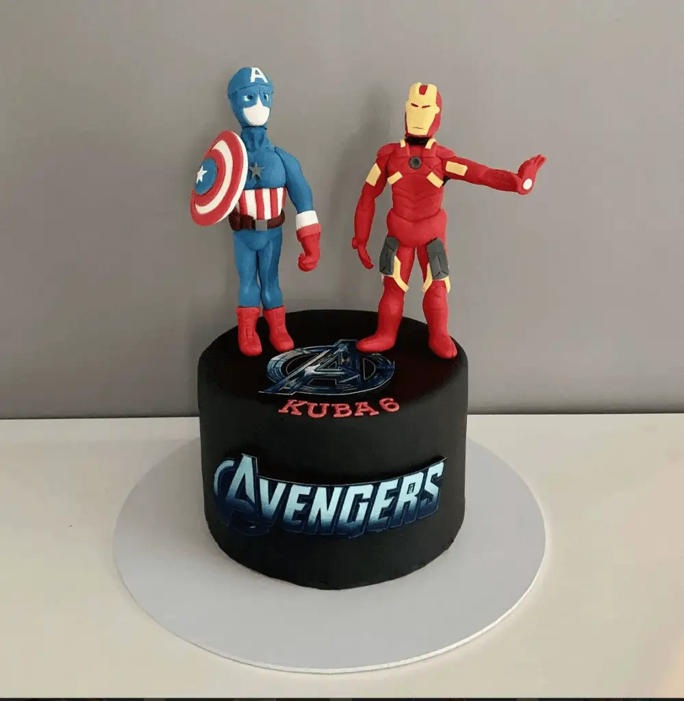 Tort Avengers z bohaterami Marvel – torty urodzinowe Warszawa