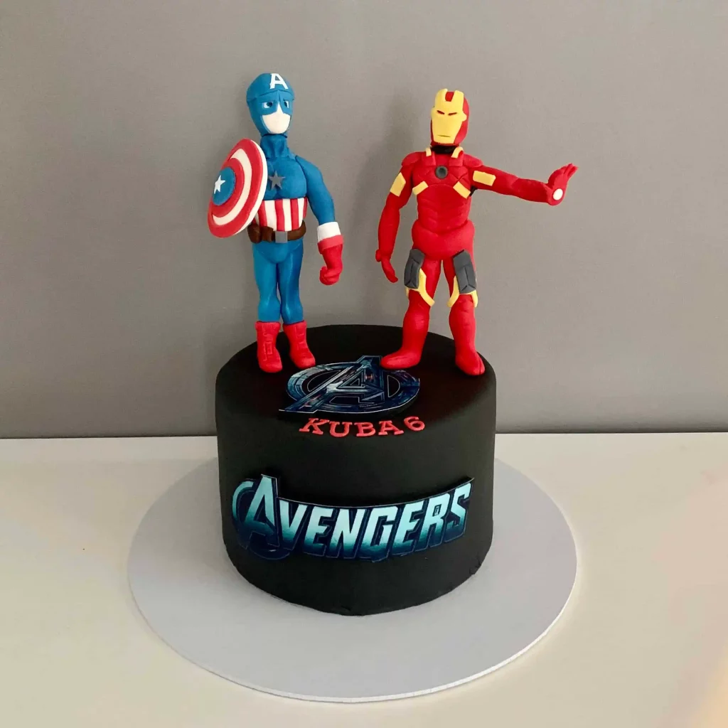 TORT AVENGERS IRONMAN KAPITAN AMERICA