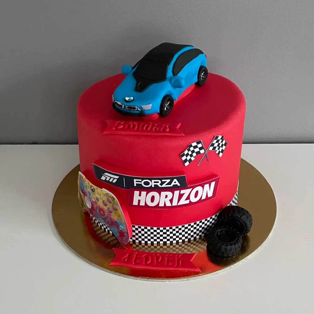 Wyjątkowy tort z samochodem dla chłopca - Tort Forza Horizon