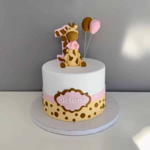 TORT NA ROCZEK Z ŻYRAFĄ