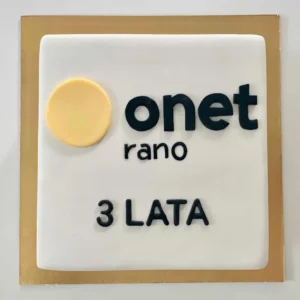 Elegancki Tort Dla Onet Rano na zamówienie Warszawa
