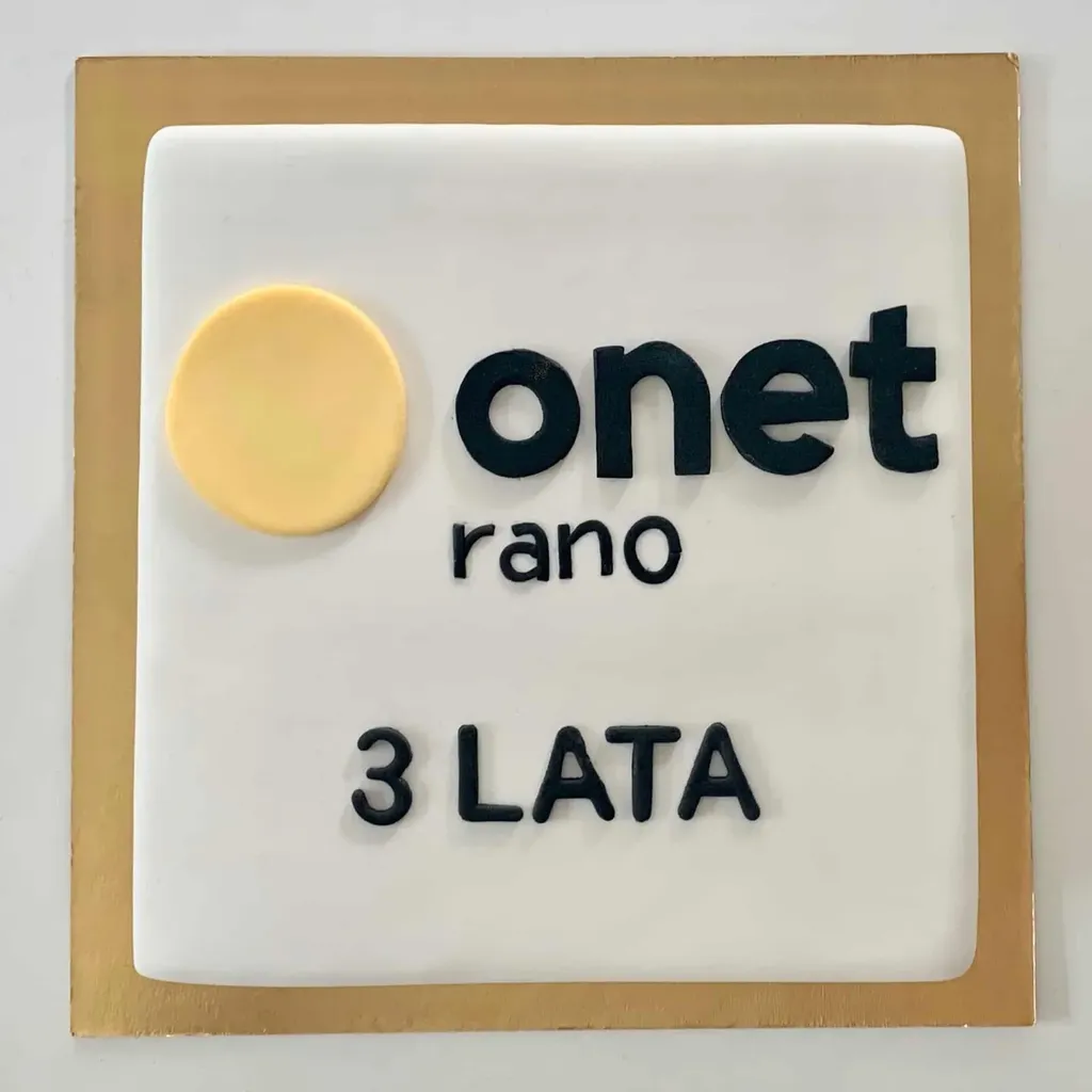 Elegancki Tort Dla Onet Rano na zamówienie Warszawa