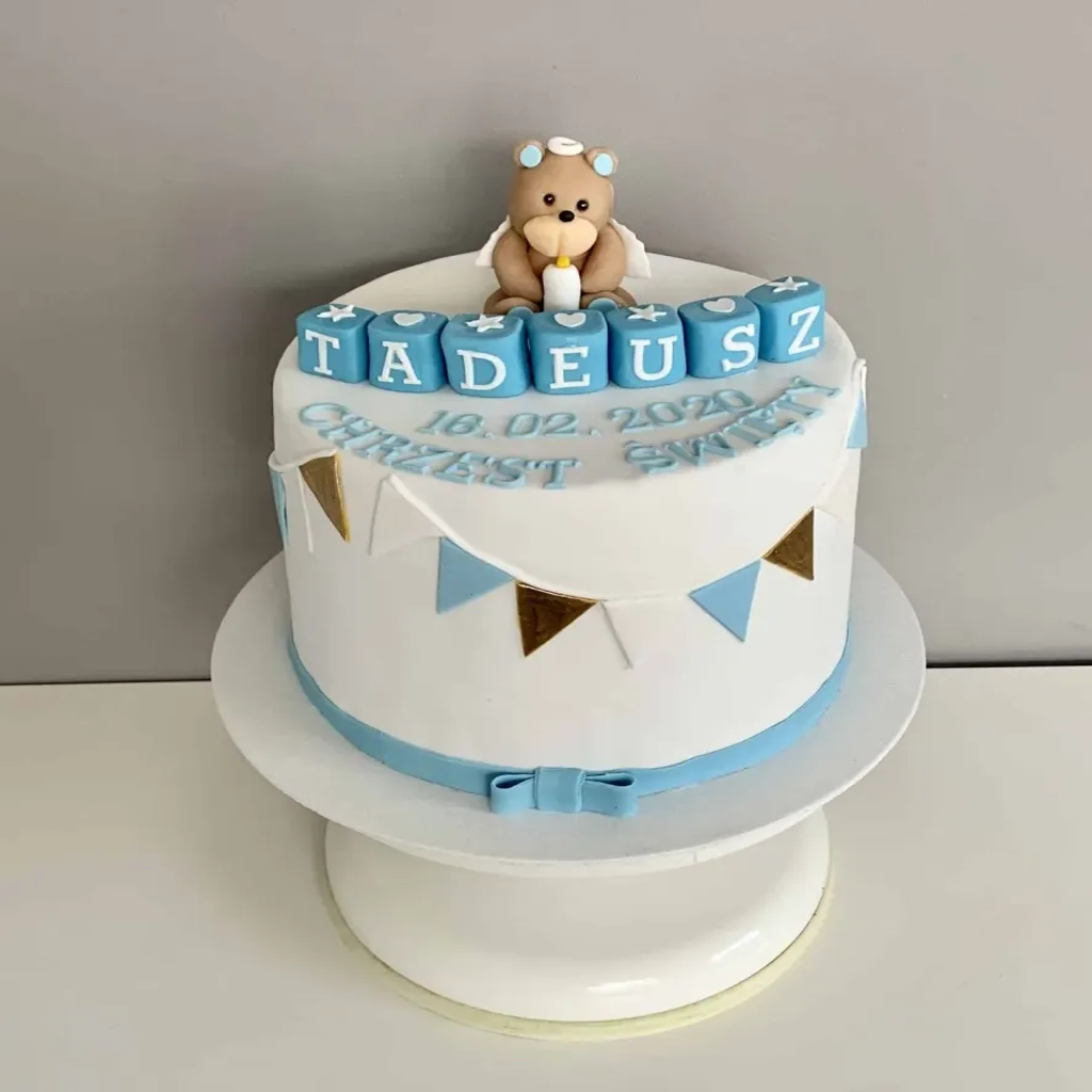 TORT NA CHRZCINY DLA CHŁOPCA