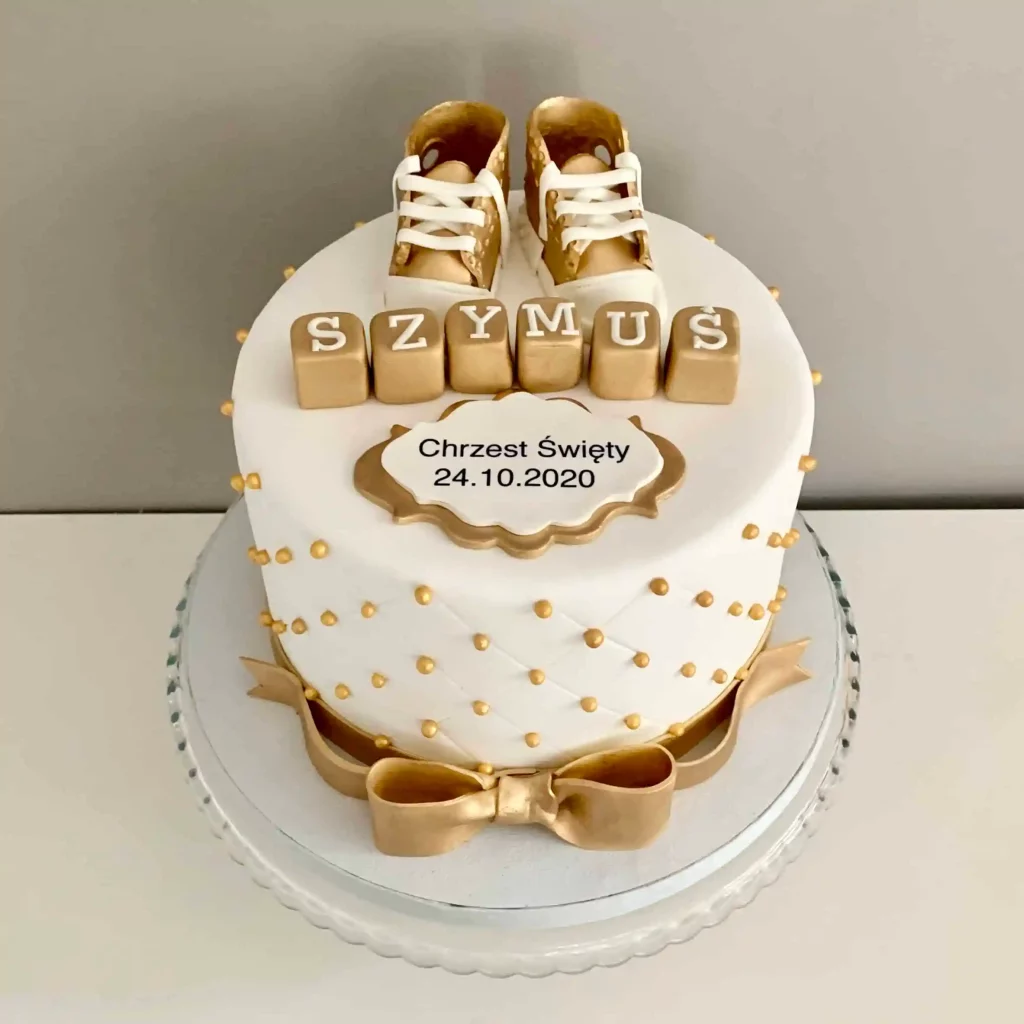TORT NA CHRZCINY DLA CHŁOPCA
