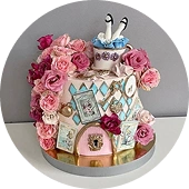 Tort dla dzieci z Alicją w Krainie Czarów - torty artystyczne Warszawa AleTort