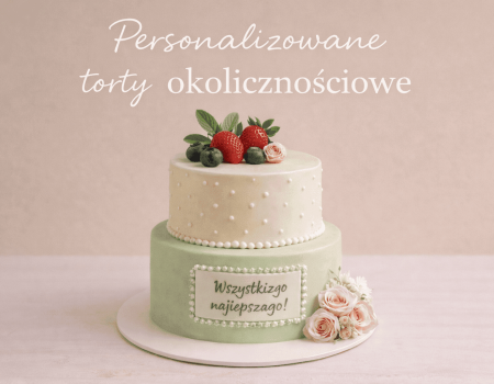 Grafika z personalizowanym tortem okolicznościowym