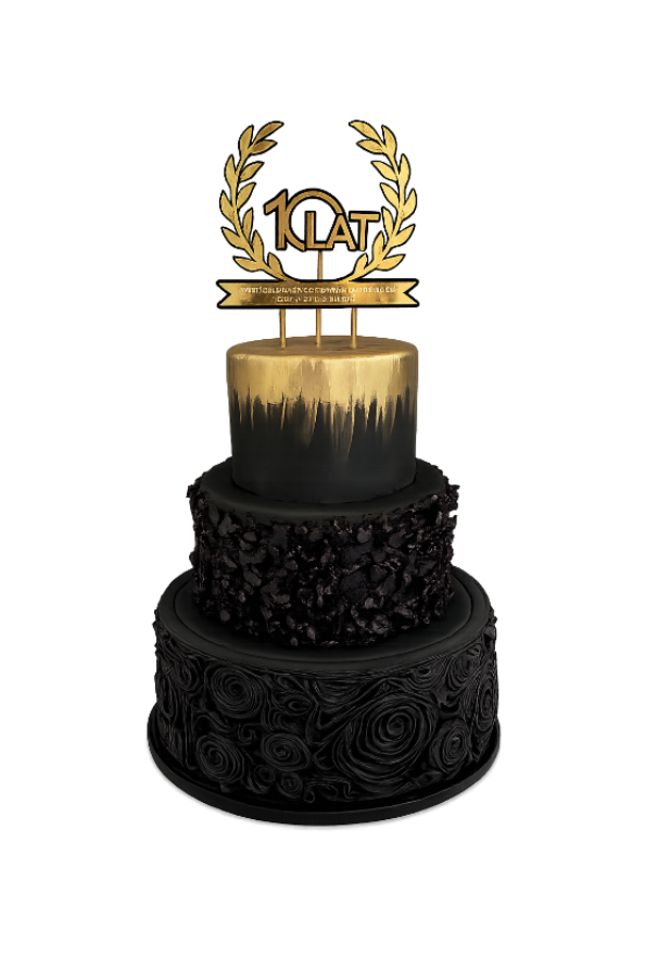 tort na 10-lecie firmy