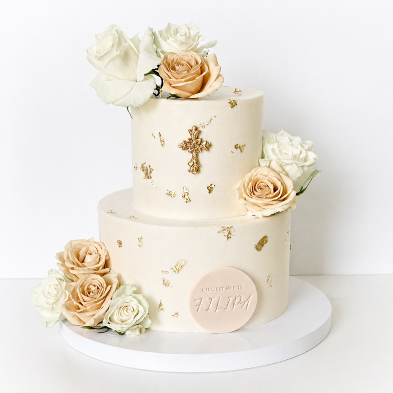 tort na chrzest dla chłopca